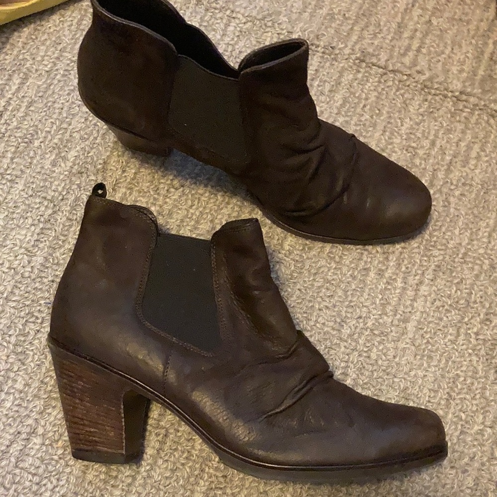 Paul Green Dark Brown Ankle Boots